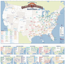USA Division 1-A College Football Map