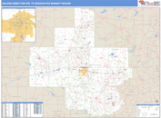 Abilene-Sweetwater, TX DMR Wall Map Basic Style