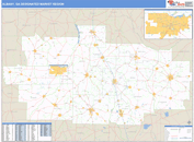 Albany, GA DMR Wall Map Basic Style