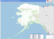 Anchorage, AK DMR Wall Map Basic Style
