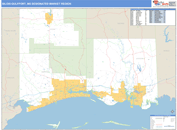 Biloxi-Gulfport, MS DMR Wall Map Basic Style