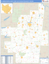 Columbus-Tupelo-West Point, MS DMR Wall Map Basic Style