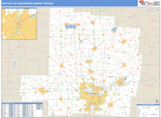 Dayton, OH DMR Wall Map Basic Style