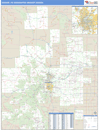 Denver, CO DMR Wall Map Basic Style