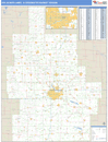 Des Moines-Ames, IA DMR Wall Map Basic Style
