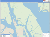 Juneau, AK DMR Wall Map Basic Style
