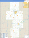 Lansing, MI DMR Wall Map Basic Style