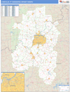 Louisville, KY DMR Wall Map Basic Style