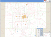 Lubbock, TX DMR Wall Map Basic Style