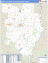 Monroe, LA-El Dorado, AR DMR Wall Map Basic Style