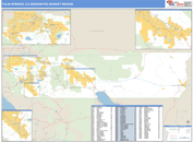 Palm Springs, CA DMR Wall Map Basic Style