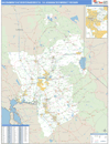 Sacramento-Stockton-Modesto, CA DMR Wall Map Basic Style
