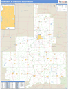 Terre Haute, IN DMR Wall Map Basic Style