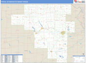 Topeka, KS DMR Wall Map Basic Style