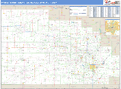 Wichita-Hutchinson Plus, KS DMR Wall Map Basic Style