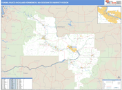 Yakima-Pasco-Richland-Kennewick, WA DMR Wall Map Basic Style