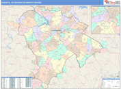Augusta, GA DMR Wall Map Color Cast Style