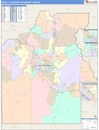 Boise, ID DMR Wall Map Color Cast Style