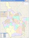 Butte-Bozeman, MT DMR Wall Map Color Cast Style