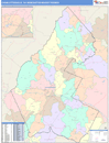Charlottesville, VA DMR Wall Map Color Cast Style