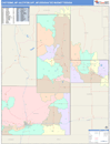 Cheyenne, WY-Scottsbluff, NE DMR Wall Map Color Cast Style
