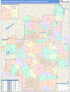 Columbus-Tupelo-West Point, MS DMR Wall Map Color Cast Style