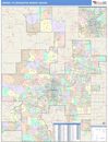 Denver, CO DMR Wall Map Color Cast Style