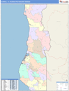 Eureka, CA DMR Wall Map Color Cast Style