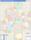 Ft. Wayne, IN DMR Wall Map Color Cast Style