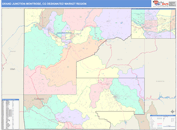 Grand Junction-Montrose, CO DMR Wall Map Color Cast Style