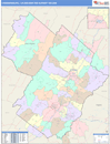 Harrisonburg, VA DMR Wall Map Color Cast Style