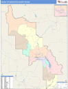 Helena, MT DMR Wall Map Color Cast Style