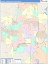 Jackson, TN DMR Wall Map Color Cast Style