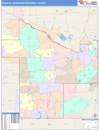 Mankato, MN DMR Wall Map Color Cast Style
