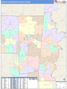 Meridian, MS DMR Wall Map Color Cast Style