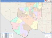 Odessa-Midland, TX DMR Wall Map Color Cast Style