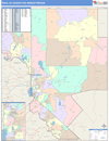 Reno, NV DMR Wall Map Color Cast Style