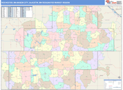 Rochester, MN-Mason City, IA-Austin, MN DMR Wall Map Color Cast Style
