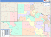 San Angelo, TX DMR Wall Map Color Cast Style