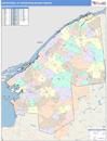 Watertown, NY DMR Wall Map Color Cast Style