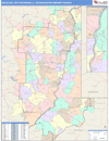 Wheeling, WV-Steubenville, OH DMR Wall Map Color Cast Style