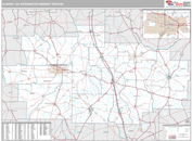 Albany, GA DMR Wall Map Premium Style