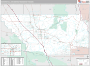 Bakersfield, CA DMR Wall Map Premium Style