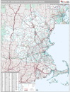 Boston, MA (Manchester, NH) DMR Wall Map Premium Style