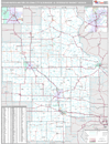 Cedar Rapids-Waterloo-Iowa City & Dubuque, IA DMR Wall Map Premium Style