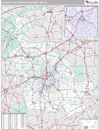 Charlotte, NC DMR Wall Map Premium Style