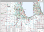 Chicago, IL DMR Wall Map Premium Style