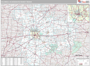 Columbus, OH DMR Wall Map Premium Style