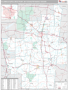 Columbus-Tupelo-West Point, MS DMR Wall Map Premium Style