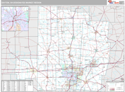 Dayton, OH DMR Wall Map Premium Style